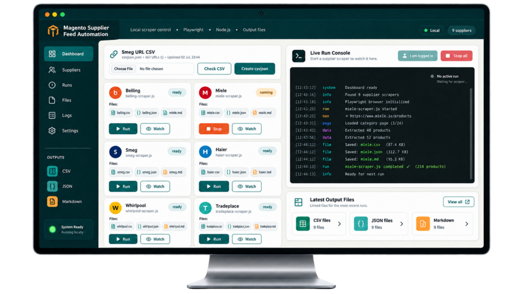 Magento Supplier Feed Automation